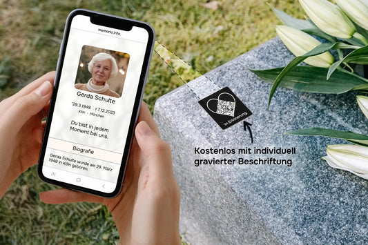 Digitaler Grabschmuck: Erinnerungen per QR-Code würdevoll bewahren