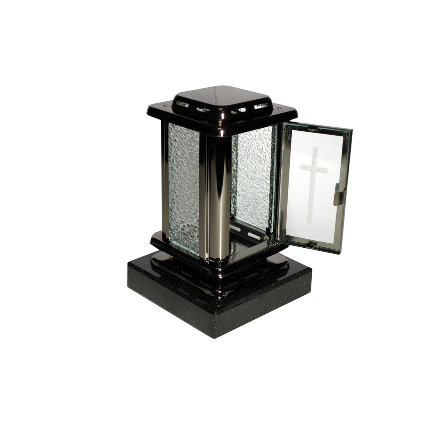 Edelstahllaterne "Lazarus Licht", mit Sockel-GrabschmuckWELT