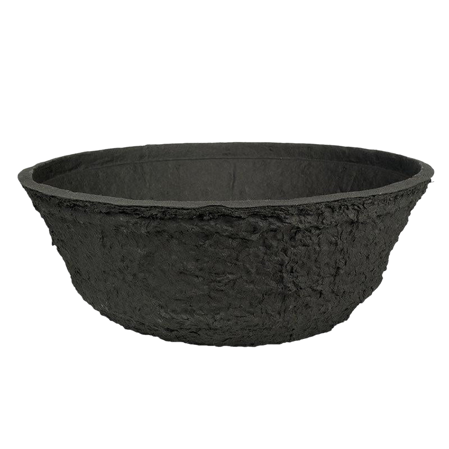 Pflanzschale aus Black Biolit®, 19 cm Durchmesser