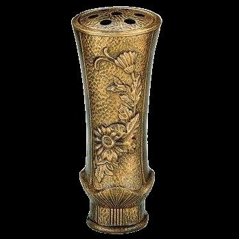 Grabvase aus Metallguss