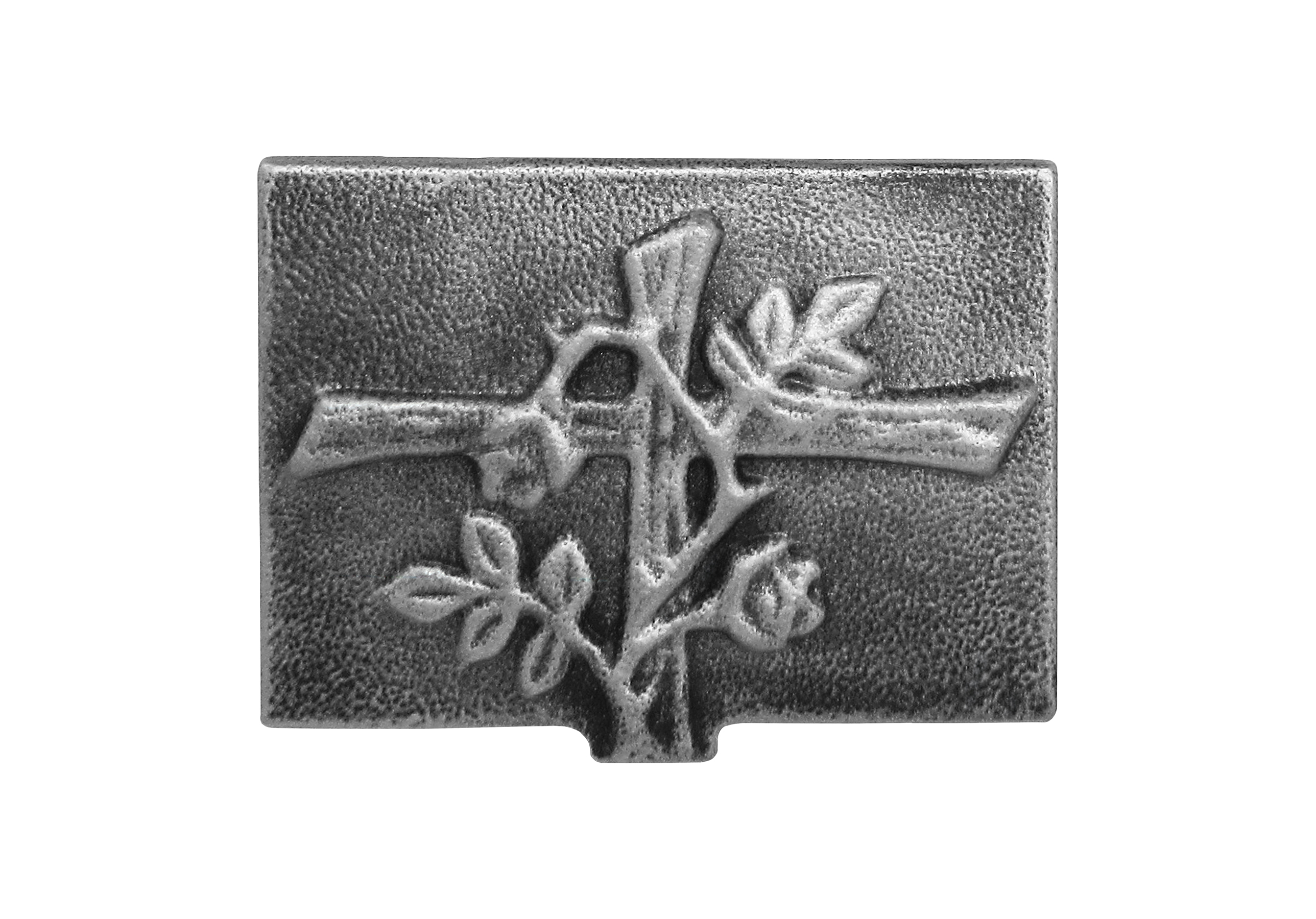 Grabweihkessel mit Kreuz und Zweigen