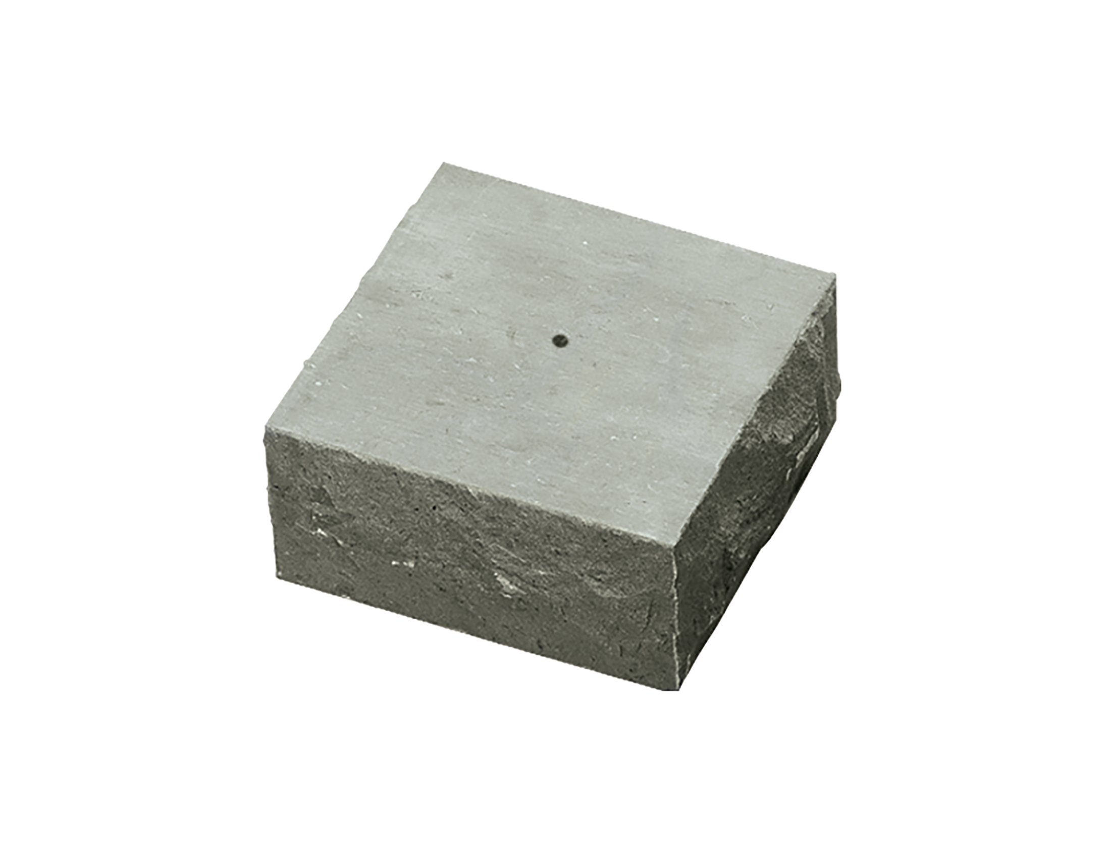 Steinsockel, 20 x 20 x 9 cm, mit Mittelbohrung