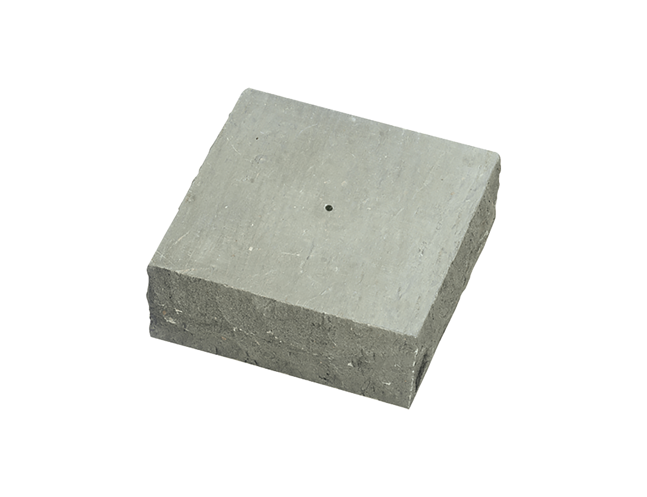 Hoher Steinsockel, 25 x 25 x 9 cm, mit Mittelbohrung