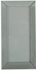 Ersatzglas mit Facettenschliff, 6,5 x 15 cm