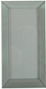 Ersatzglas mit Facettenschliff, 6,5 x 15 cm