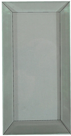 Ersatzglas mit Facettenschliff, 6,5 x 15 cm