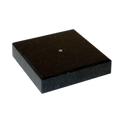 Schwarzer Granitsockel 12x12x3 cm