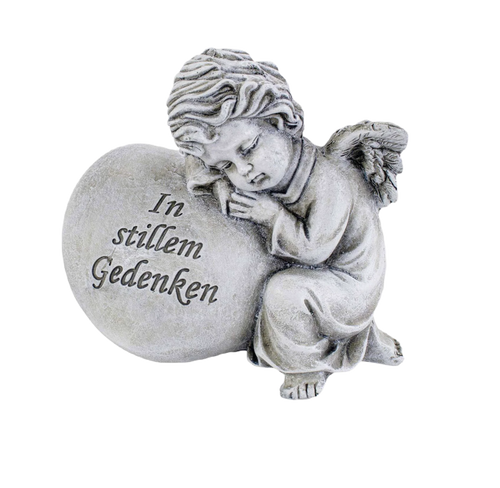 Engel "In stillem Gedenken"-GrabschmuckWELT