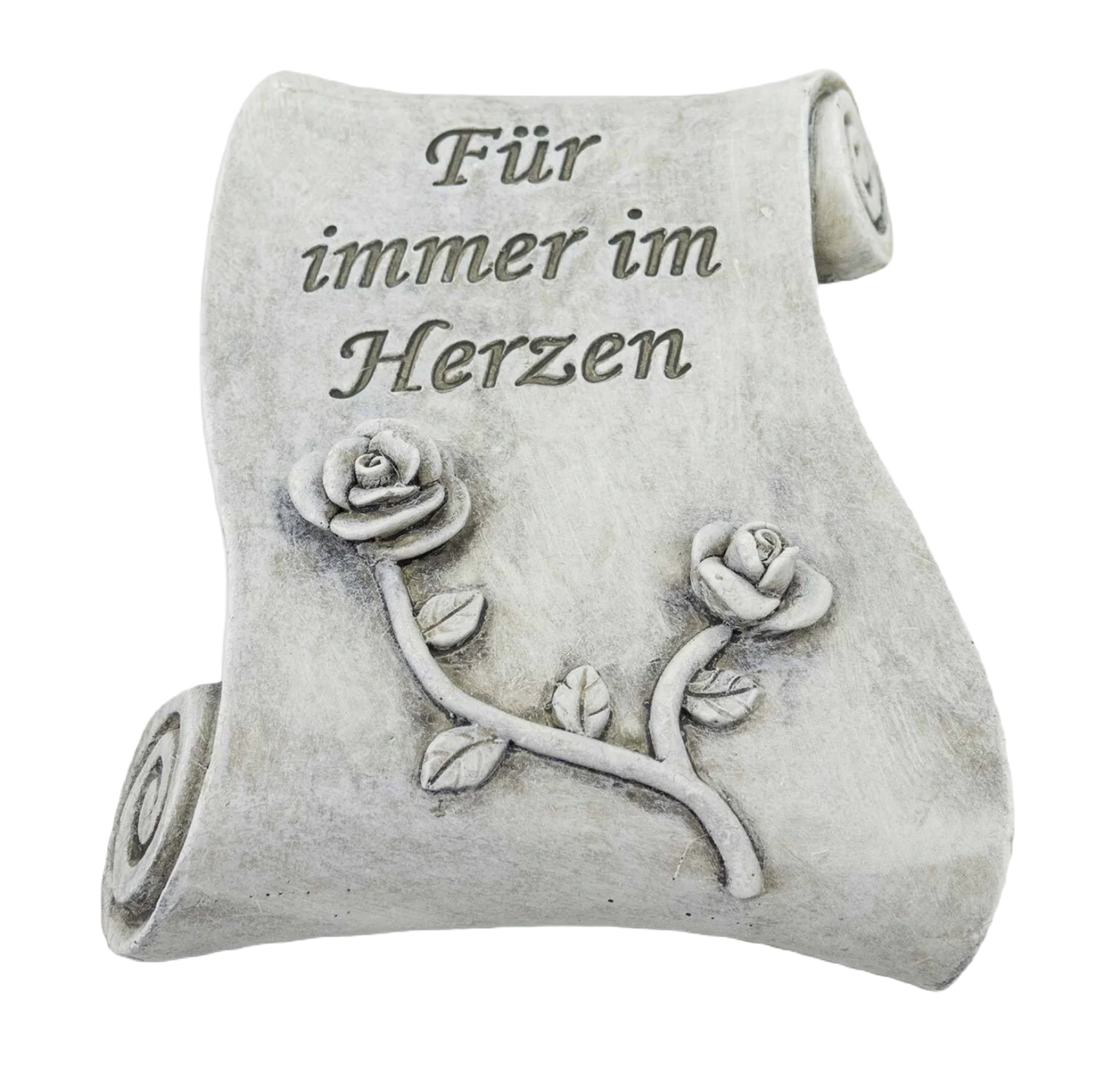 Schriftrolle "Für immer im Herzen"-GrabschmuckWELT