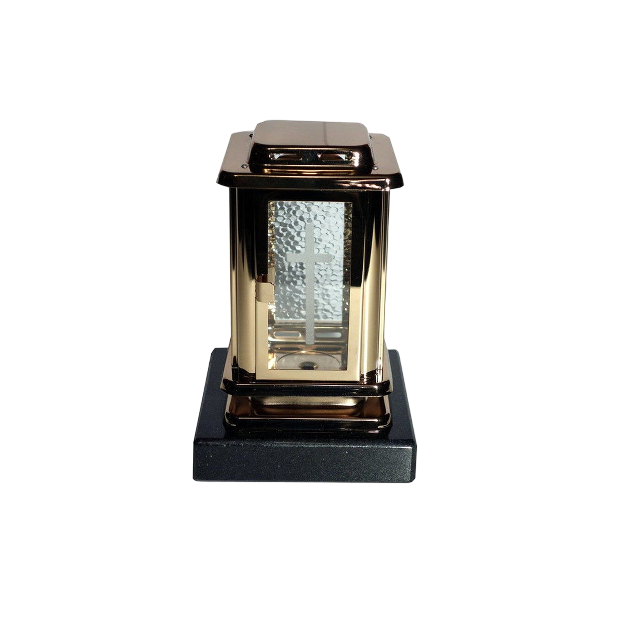 Edelstahllaterne "Lazarus Licht", mit Sockel-GrabschmuckWELT