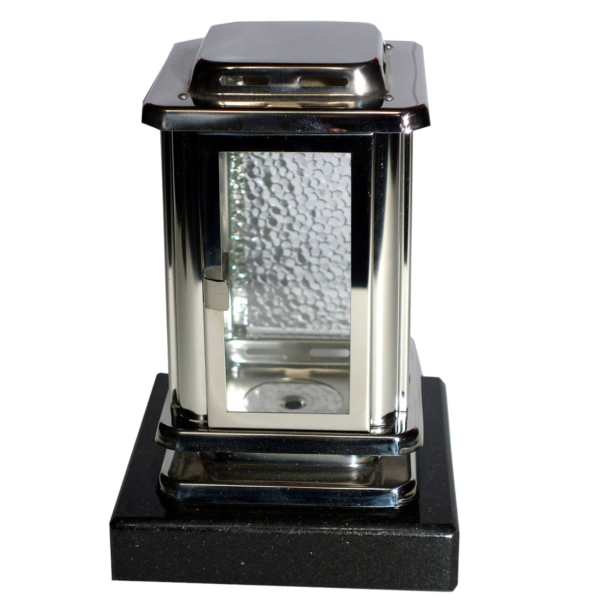 Edelstahllaterne "Lazarus Licht", mit Sockel-GrabschmuckWELT