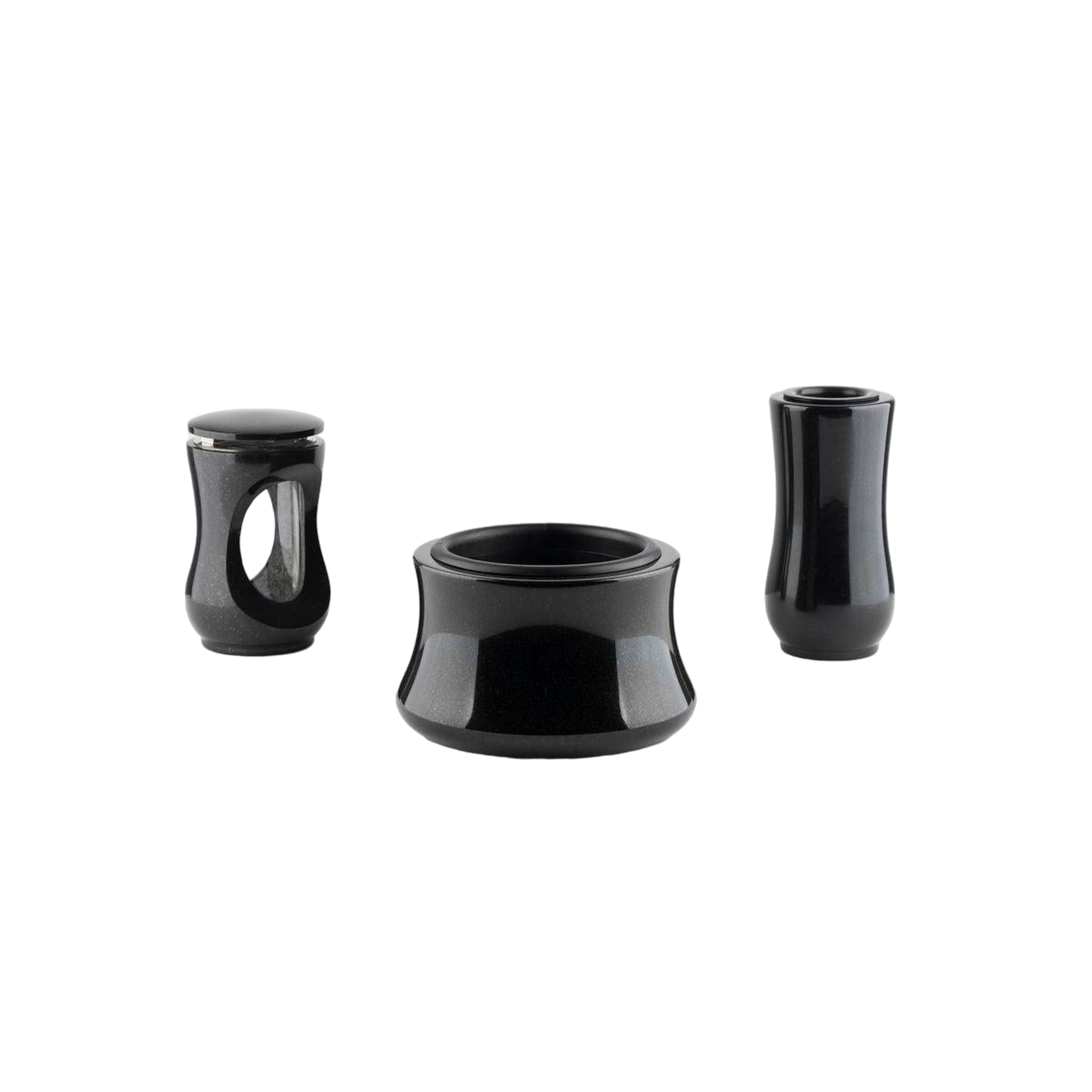 Grablaterne "Nero Asoluto"-GrabschmuckWELT