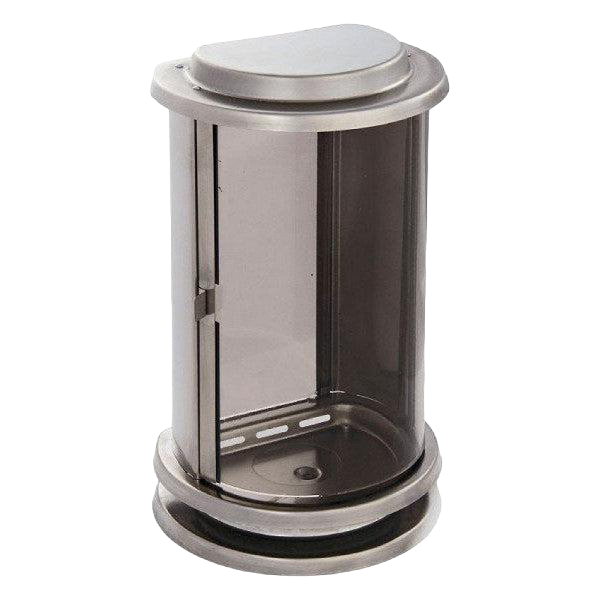 Halbrunde Grablampe "Silberfluss"-GrabschmuckWELT