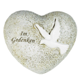 Herz mit Taube und Inschrift Im Gedenken