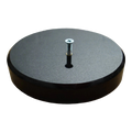 Sockel aus Granit Impala schwarz, Durchmesser 15 cm