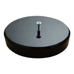 Sockel aus Granit Impala schwarz, Durchmesser 15 cm